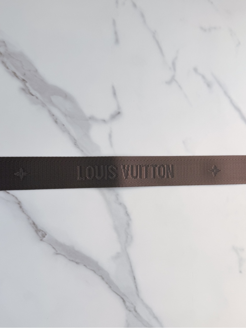 LV Designer Logo guitar Strap with Gold Hardware - Picture 6 of 8